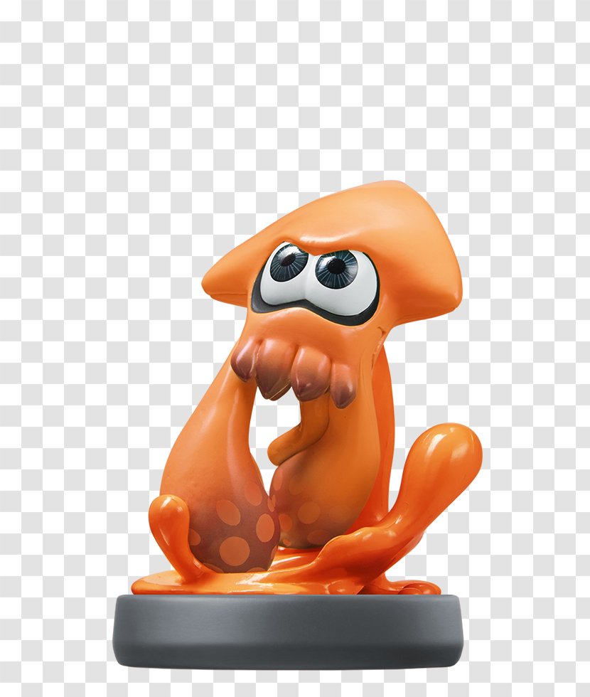 Splatoon Wii U Pikmin Amiibo - Video Game - Squid Transparent PNG