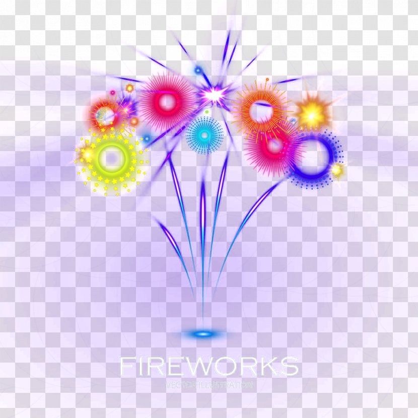 Light Graphic Design Illustration - Art - Fireworks Effect Transparent PNG