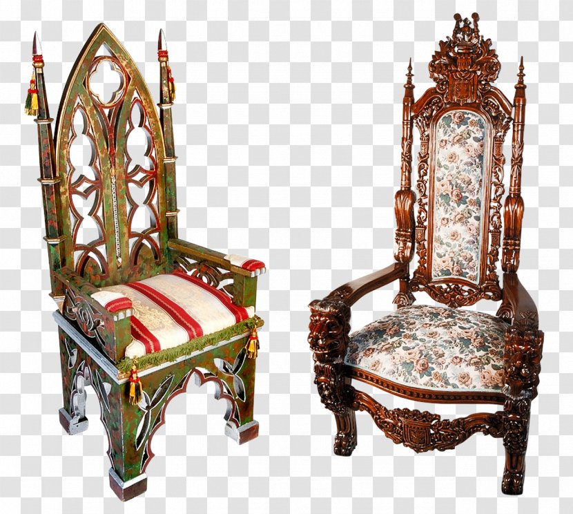 Table Chair Throne Couch - Seat - Armchair Transparent PNG