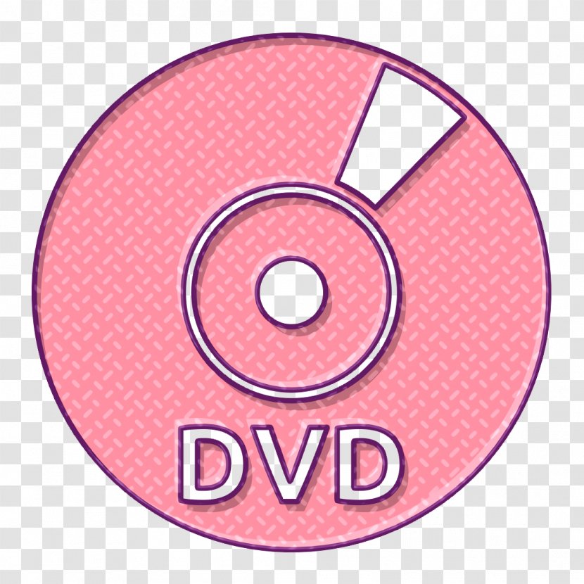 Disk Icon Dvd Multimedia - Pink Storage Transparent PNG