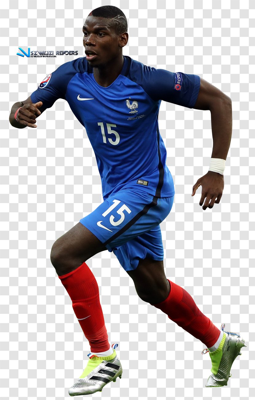 Paul Pogba France National Football Team Sport Jersey Transparent PNG