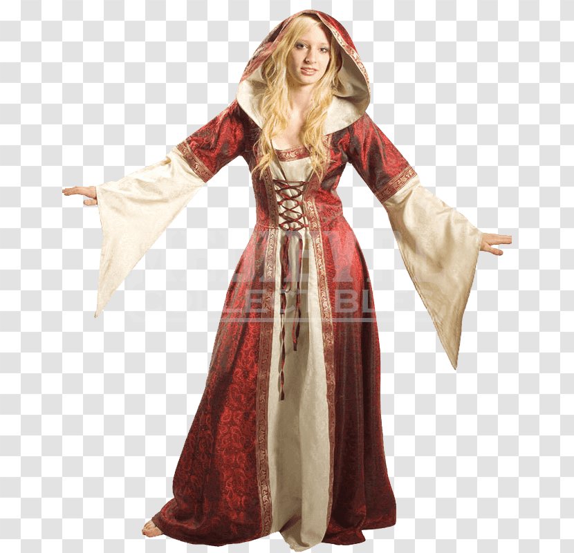 Robe Dress Clothing Wicca Middle Ages - Accessories - Dresses Transparent PNG