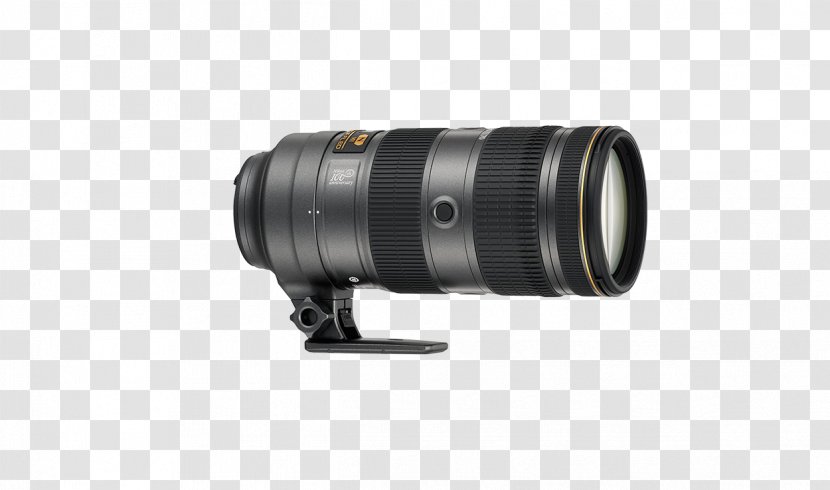 Nikon AF-S Nikkor Telephoto Zoom 70-200mm F/2.8E FL ED VR Camera Lens - Photography Transparent PNG
