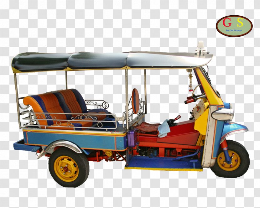 Auto Rickshaw Motor Vehicle Motorized Tricycle - Tomato Transparent PNG