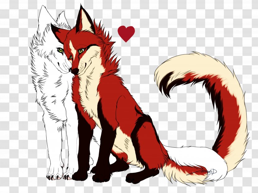 Fox Dog Demon Snout - Heart Transparent PNG