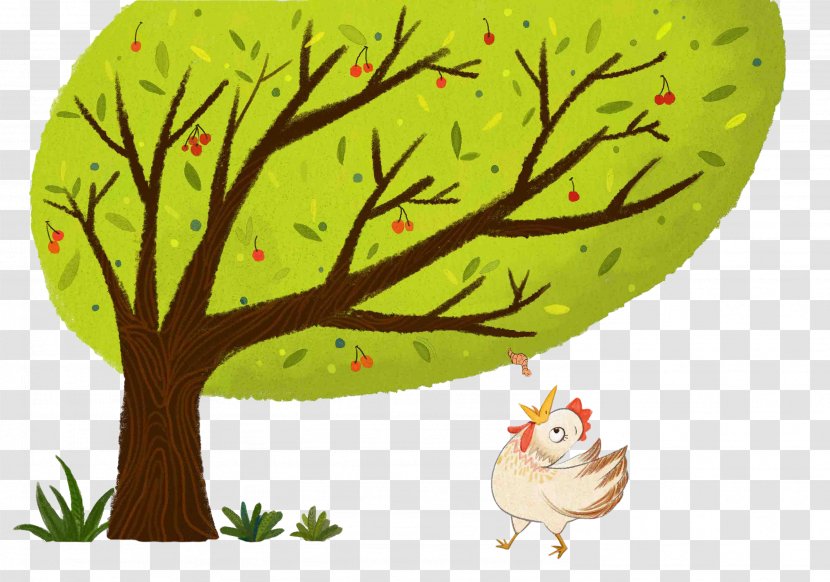 Cartoon Trees - Grass - Illustration Transparent PNG