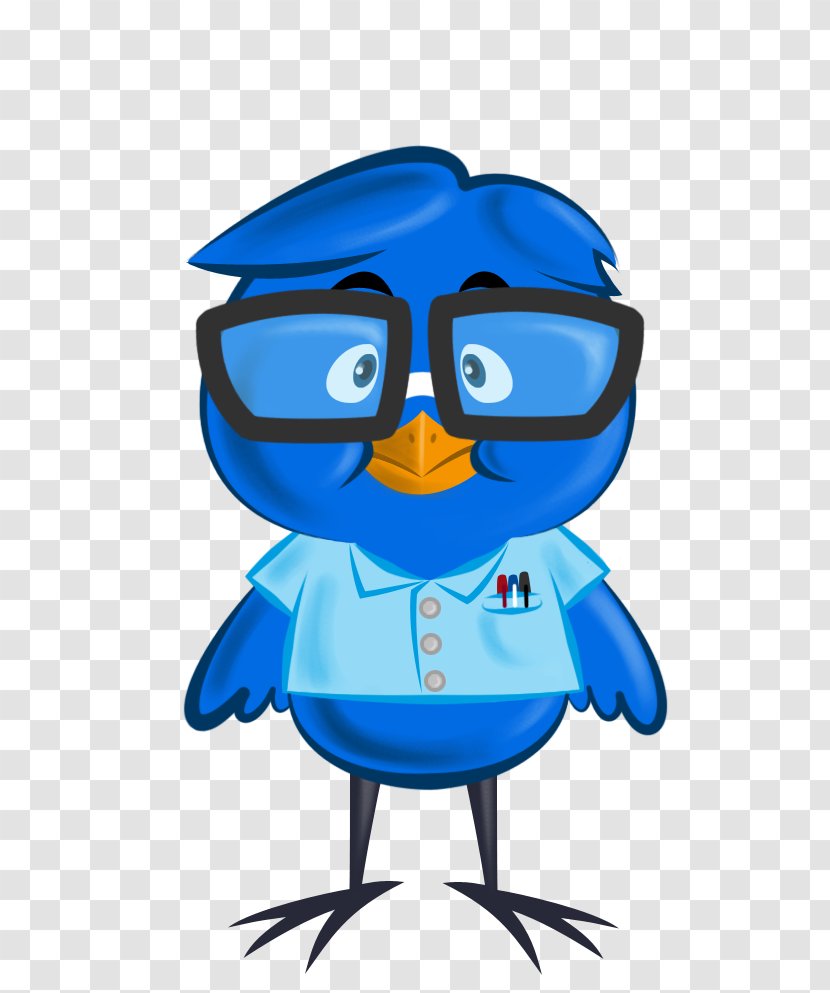 Bird Glasses Cartoon - Nerd Transparent PNG