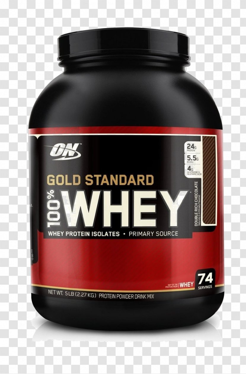 Dietary Supplement Optimum Nutrition Gold Standard 100% Whey Protein Isolates - Price Transparent PNG