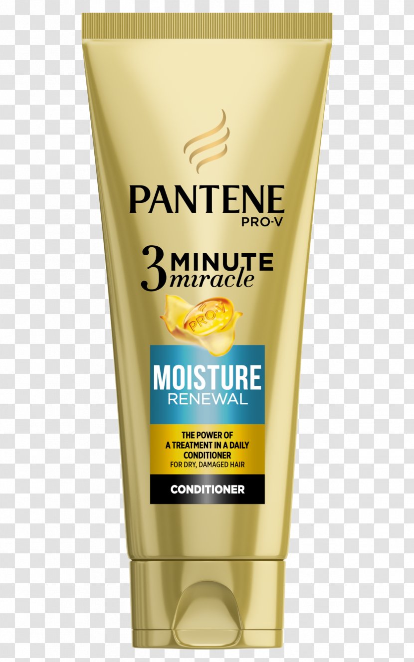 Pantene Pro-V 3 Minute Miracle Moisture Renewal Deep Conditioner Hair Shampoo - Sunscreen Transparent PNG