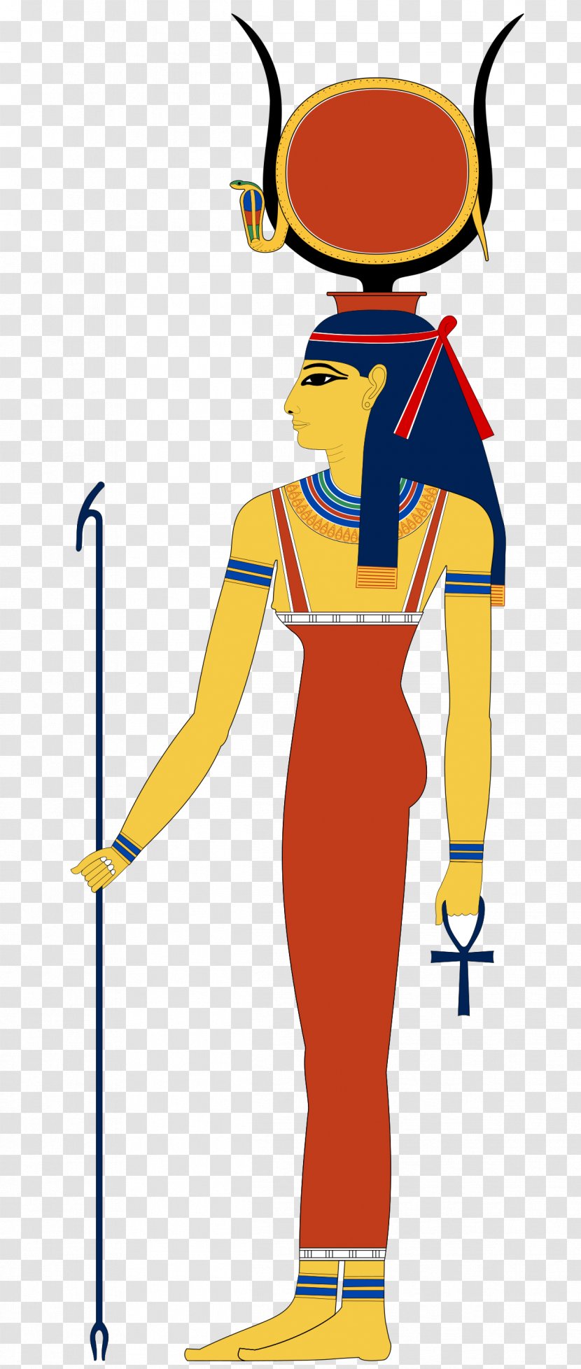 Ancient Egyptian Deities Hathor Deity Horus - Fictional Character - Gods Transparent PNG