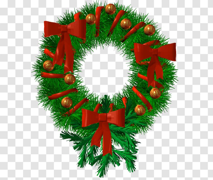 Christmas Ornament Wreath Garland Guirlande De Noël - Decor Transparent PNG