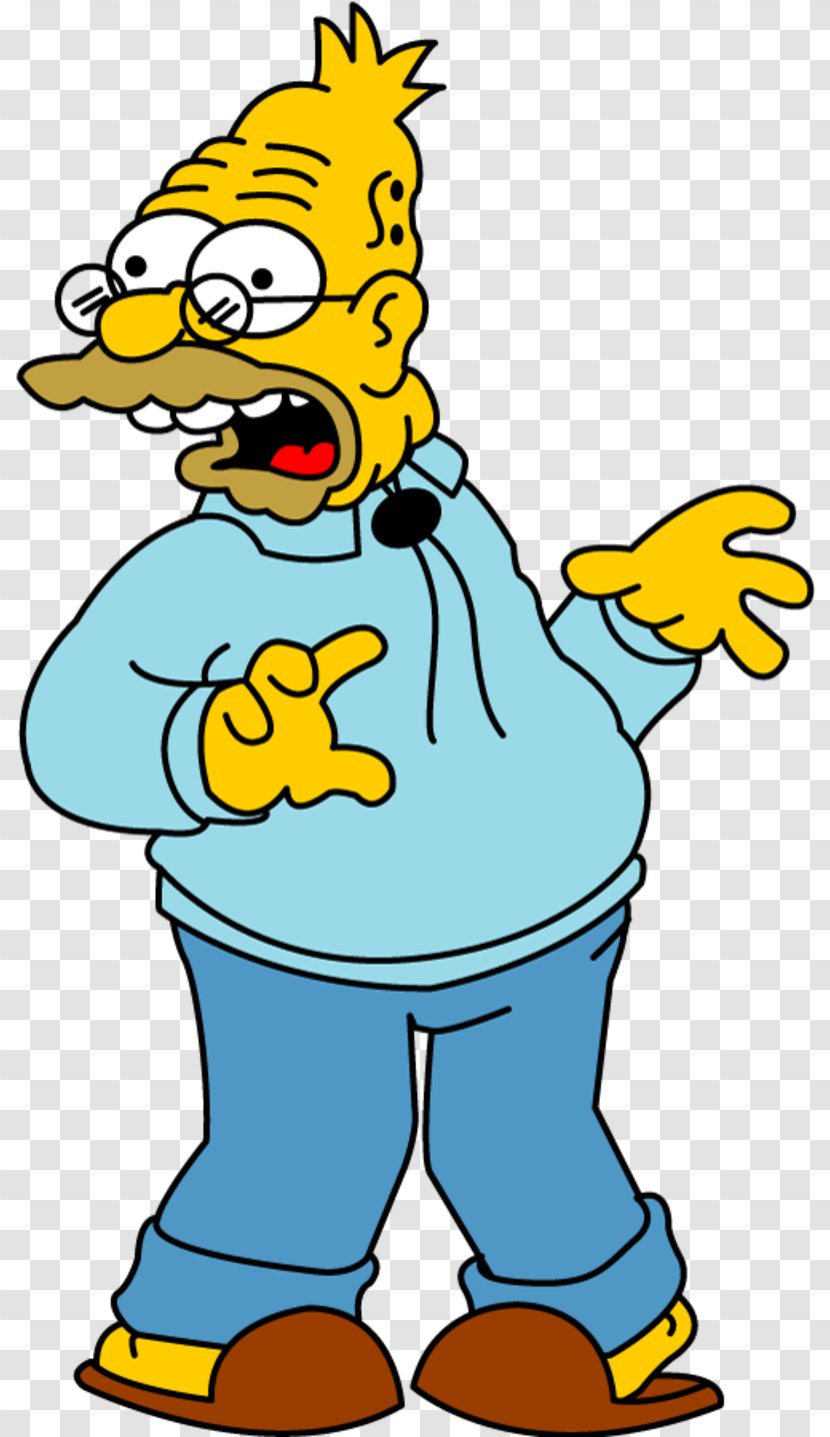 Grampa Simpson Homer Lisa Bart Maggie - Marge - Grandpa Transparent PNG