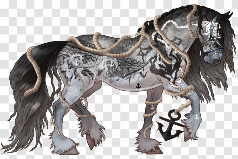 Friesian Horse Mustang Stallion Mane Chicken - Chimera Transparent PNG