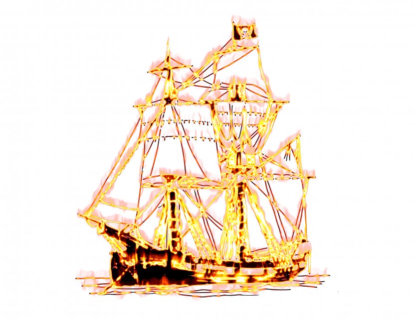 Sailing Ship Boat Clip Art - Full Rigged - Pirates Transparent PNG