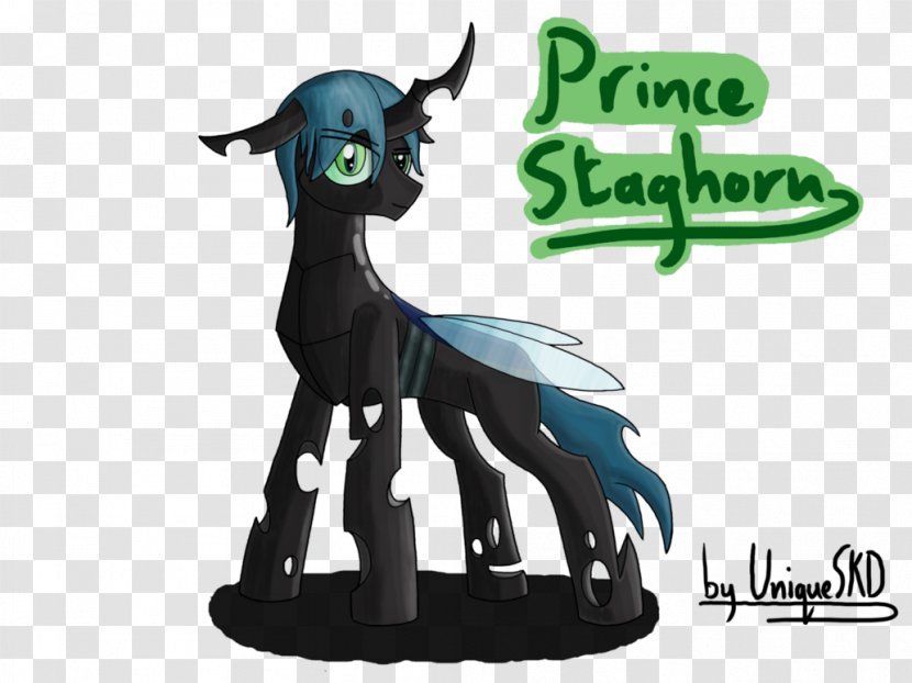 Artist Legendary Creature Queen Chrysalis Horse - Dear Horn Transparent PNG