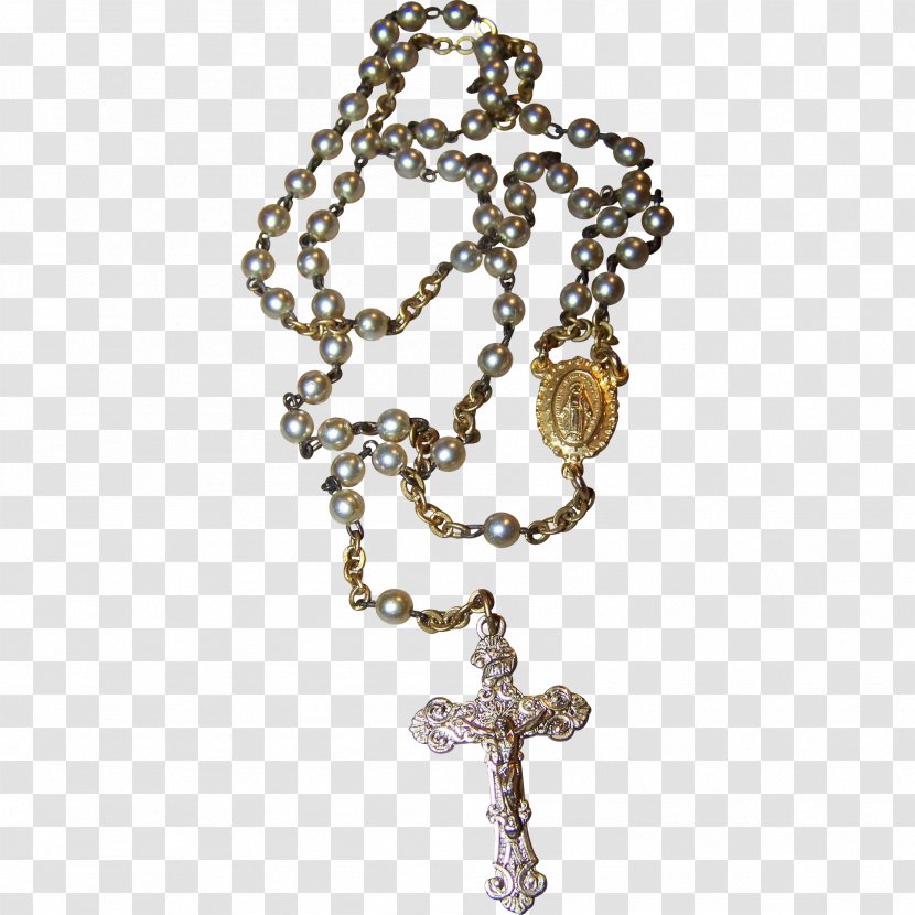Rosary Necklace Body Jewellery Transparent PNG