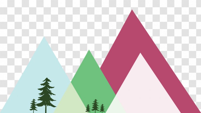 Triangle Logo Tree Font - Pine Transparent PNG