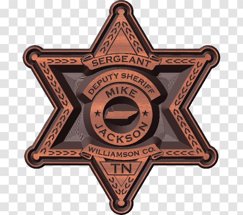 Emblem Badge - Sheriff Star Transparent PNG