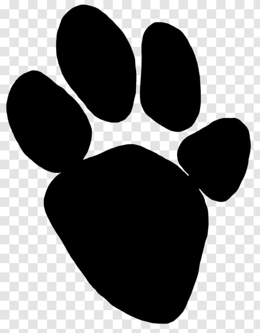 Tiger Paw Hyena Animal Track Clip Art - Silhouette Transparent PNG