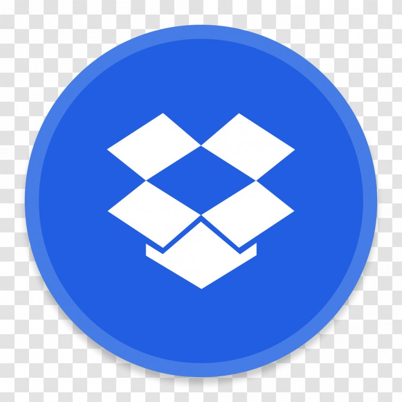 Blue Computer Icon Area Symbol - DropBox Transparent PNG