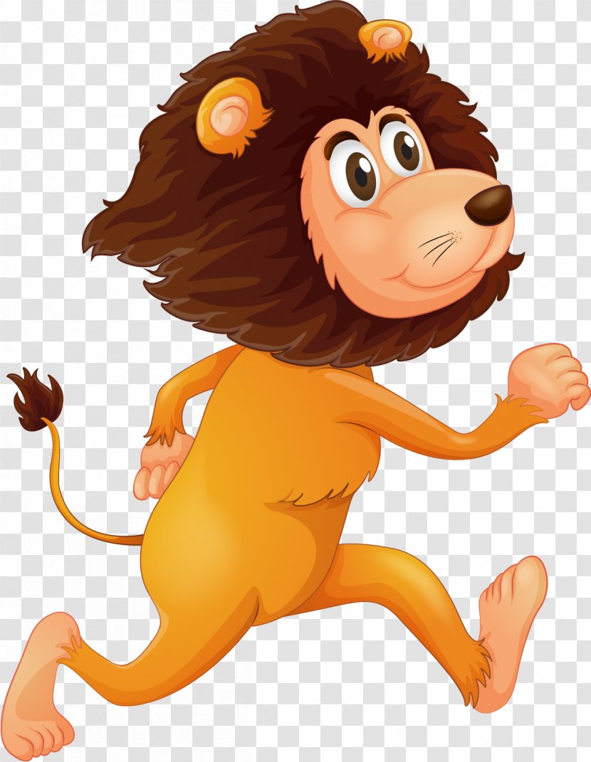 Lion Royalty-free Clip Art - Carnivoran - Cartoon Yellow Transparent PNG