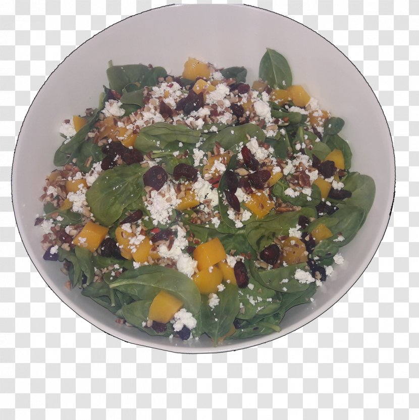 Spinach Salad Vegetarian Cuisine Leaf Vegetable Recipe Superfood - Dishware Transparent PNG