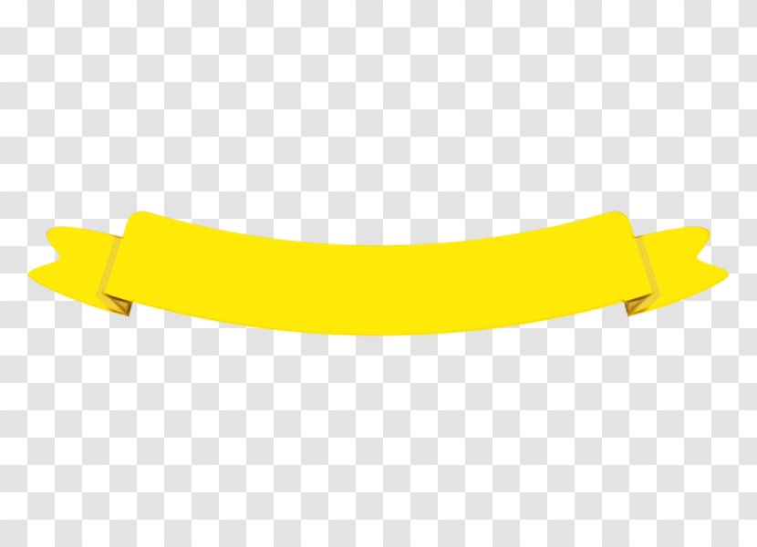 Yellow Banana - Wet Ink Transparent PNG