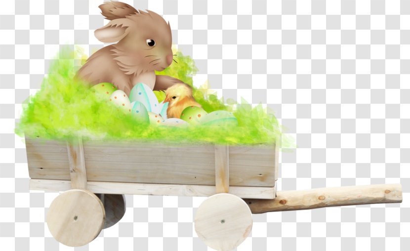 Easter Egg Domestic Rabbit Bunny - Cart - Summer Family Fun Wood Diy Transparent PNG