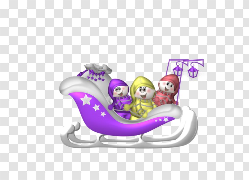 Ded Moroz Santa Claus Reindeer Sled - Snowman On The Sleigh Transparent PNG