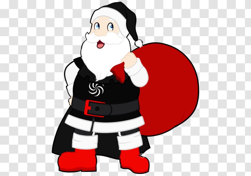 Santa Claus Christmas Human Behavior Cartoon Clip Art - Fictional Character Transparent PNG