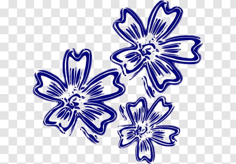 Blue Rose Navy Clip Art - Artwork - Flower Transparent PNG