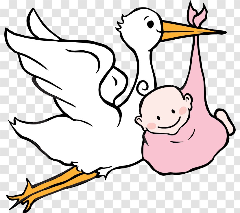 White Stork Infant Clip Art - Baby Grows Archives Transparent PNG