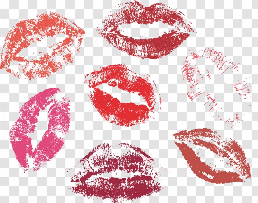 Kiss Printing Lip - Red - Lips Transparent PNG