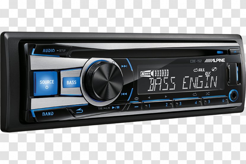 Car Vehicle Audio Alpine Electronics CDE-152 ISO 7736 Transparent PNG