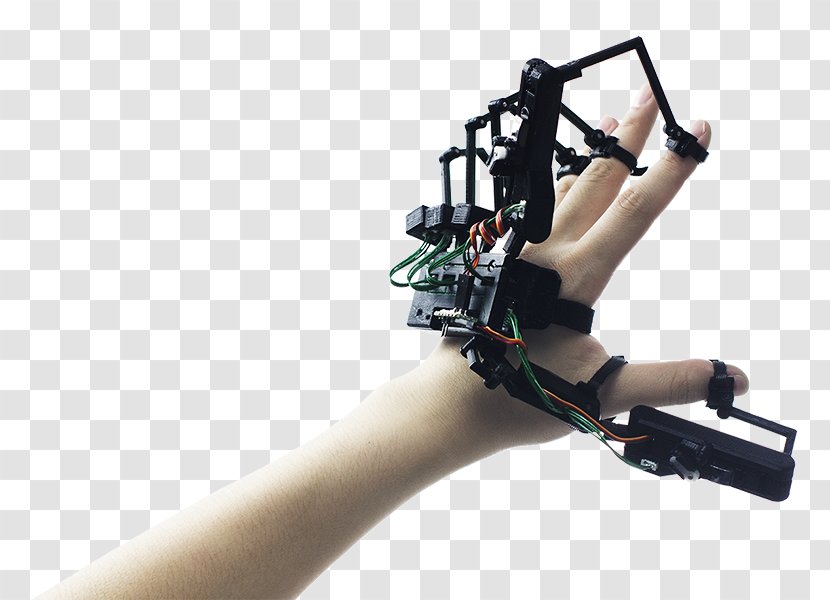 Haptic Technology Virtual Reality Wired Glove Oculus Rift Force Feedback - Finger - Exo Skeleton Transparent PNG