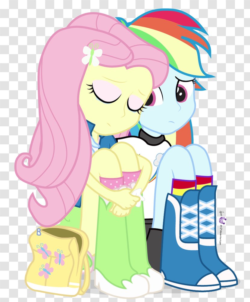 Rainbow Dash Fluttershy My Little Pony: Equestria Girls - Frame - Lean On Transparent PNG