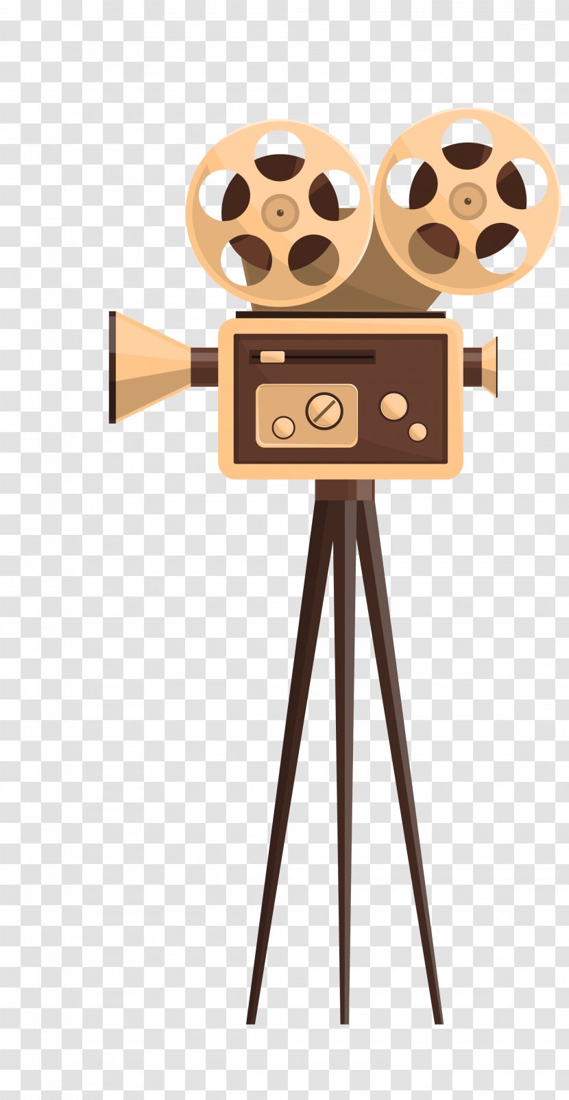 Movie Projector Video Euclidean Vector - Film - Yellow Retro Old Shanghai Transparent PNG
