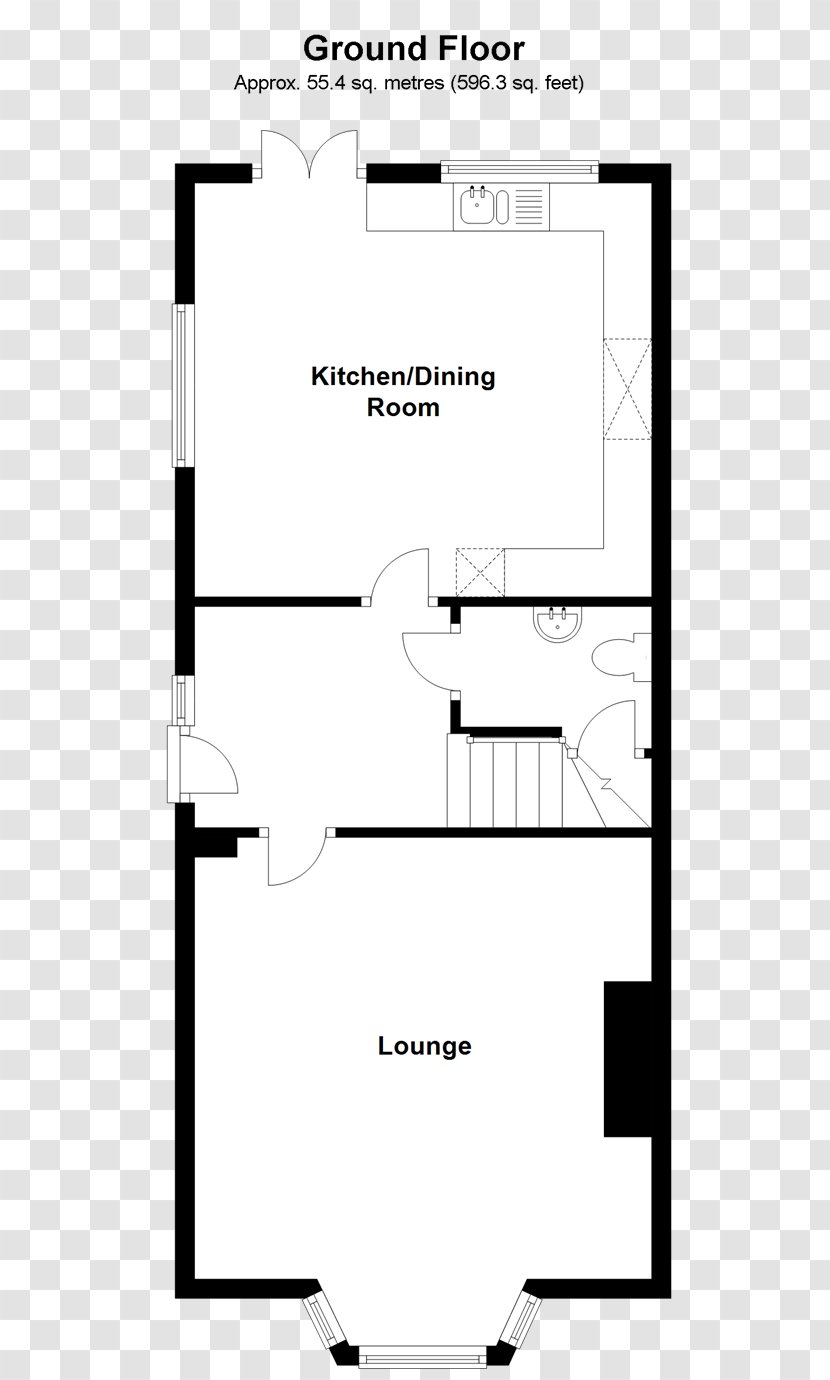 Floor Plan Open Storey House - Paper - Lake Isle Of Wight Transparent PNG
