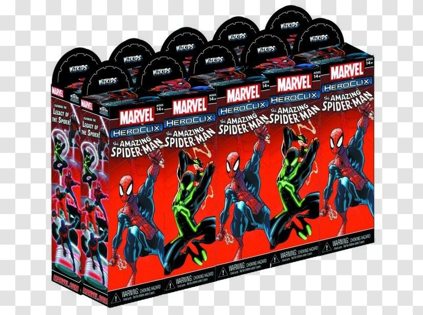 Marvel Heroclix Avengers Booster The Amazing Spider-Man Comics - Game - Spider-man Transparent PNG