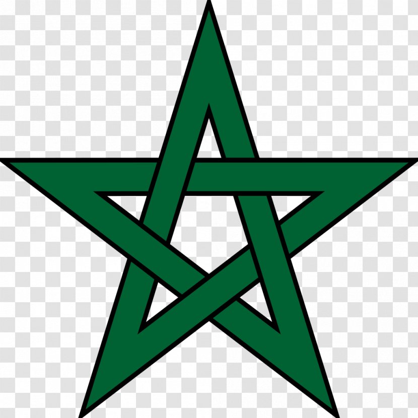 Flag Of Morocco Moroccan Cuisine Five-pointed Star French Protectorate In - Hassan Ii Transparent PNG