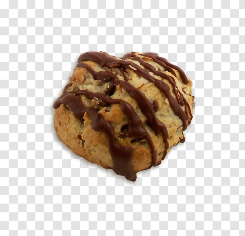Praline Chocolate Chip Cookie Danish Pastry Scone Biscuits - Almond Transparent PNG
