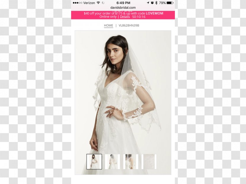 Wedding Dress Clothing Fashion Design - Silhouette - Veil Transparent PNG