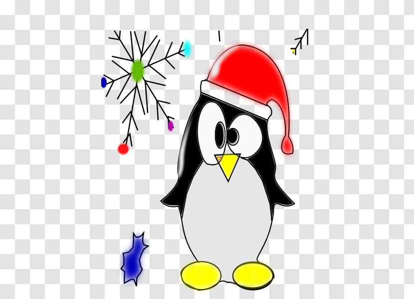 Penguin Clip Art Christmas Day Image Santa Claus - Public Domain - Taiwan Button Transparent PNG