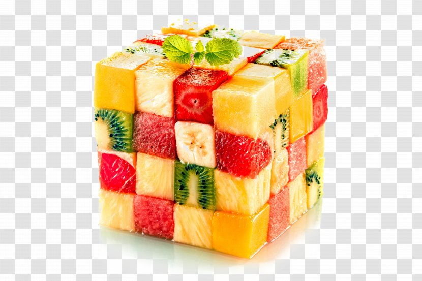 Fruit Salad Cube Rubiks - Strawberry Transparent PNG