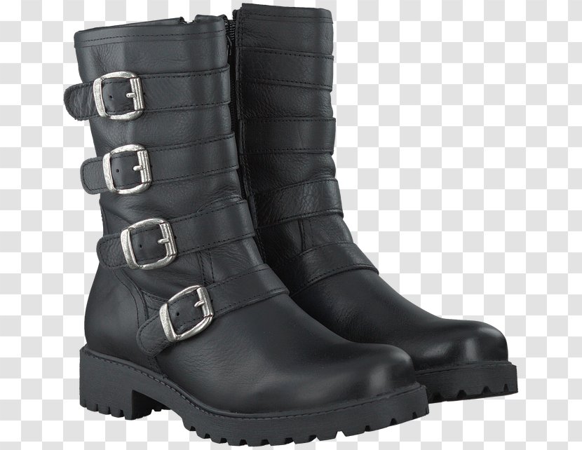 Motorcycle Boot Shoe Leather Snow - Black - Biker Boots Transparent PNG