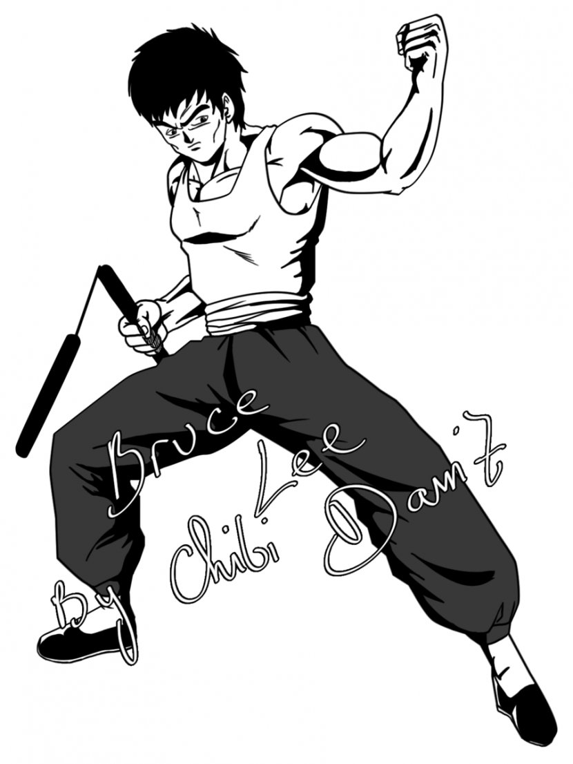 DeviantArt Drawing Black And White - Tree - Bruce Lee Transparent PNG