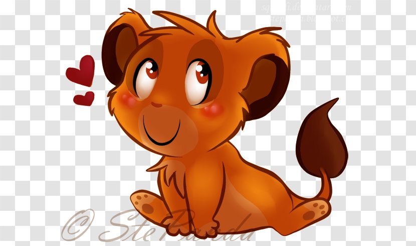Lion Puppy Nala Simba Art - Flower - The King Transparent PNG