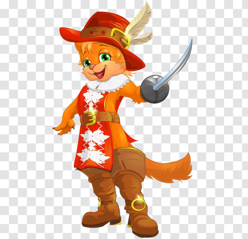Puss In Boots Shoe Stock Illustration Royalty-free - Mascot - Cat Dressed As Pirates Of The Caribbean Transparent PNG