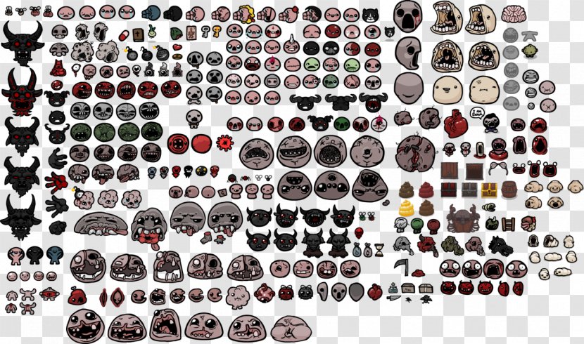 The Binding Of Isaac: Rebirth Sprite Video Game - Steam Transparent PNG