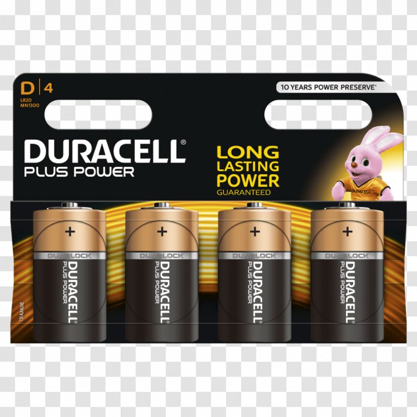 D Battery Alkaline Duracell Electric AAA - Volt Transparent PNG